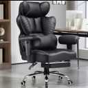 GTPLAYER Big and Tall Gaming Chair 400lbs Heavy Duty Office Chair with Foot Rest & Ergonomic Pocket Spring Lumbar Support, High Back 3D Saddle Shaped Cushion for Back Pain Relief, Matte-Black