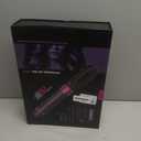 5 in 1 Hair Dryer Brush, Negative Ion Electric Hot Air Blow Dryer Brush Comb (Black-Red)