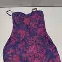 GLNEGE Women's Summer Floral Midi Wedding Guest Dress Spaghetti Strap Bodycon Party Dresses Lace Up Slit Casual Dresses L