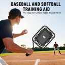 KRUI Baseball Racket for Fly Balls, Grounders and Line Drives, Fungo Racket Baseball with High Elasticity Mesh for Coaches and Parents to Train Player Easily, Standard Adult Size