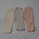 Burt's Bees Baby Unisex Baby Sweatpants, Knit Jogger Pants, 100% Organic Cotton Pants 3-6M Pink Sand 3pk