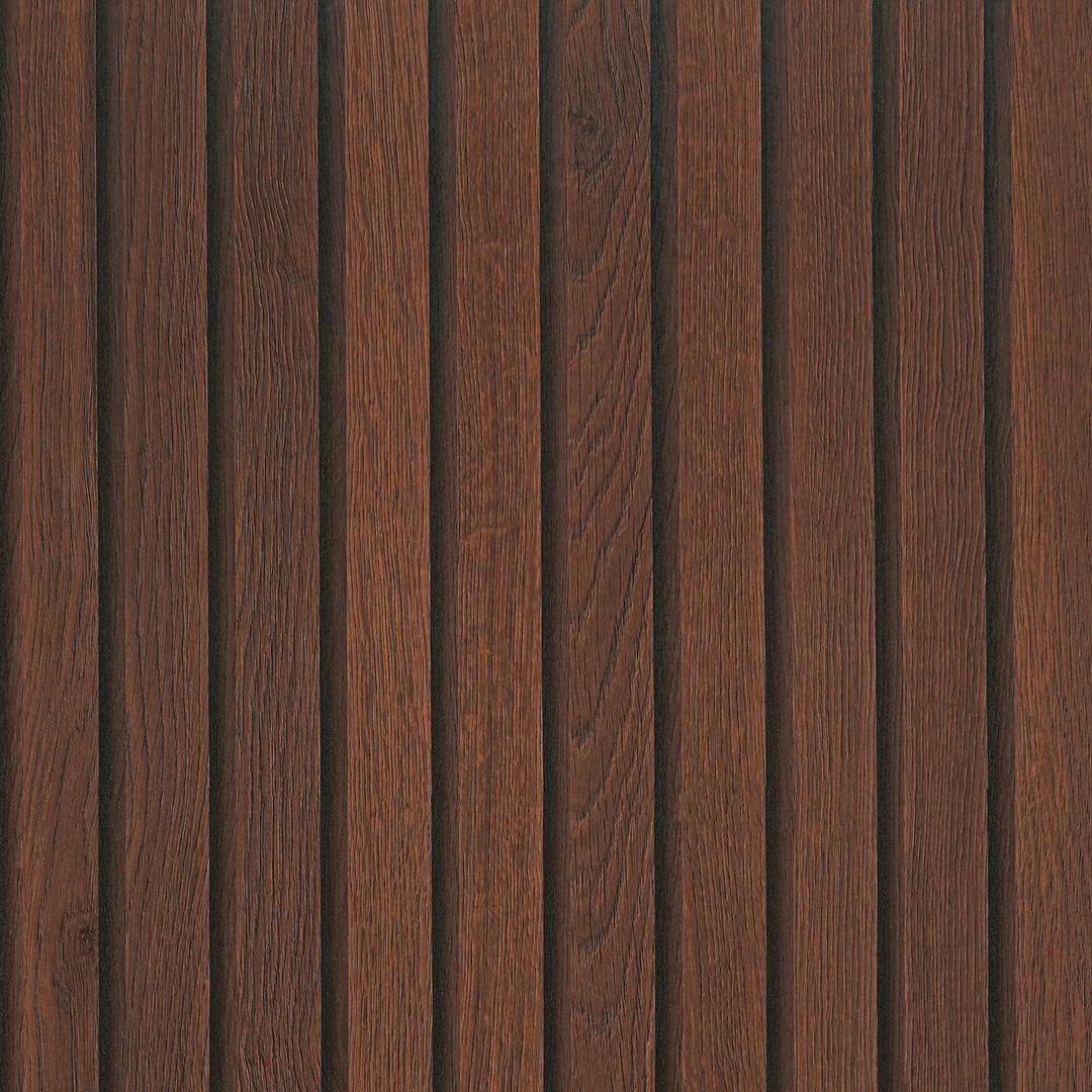 VEELIKE Dark Walnut Wood Slat Wallpaper Peel and Stick Wood Grain Panel Wallpaper for Bedroom Bathroom Accent Walls 24''x354'' Wide Self Adhesive Wooden Slat Vinyl Wall Covering for Kitchen Home Decor