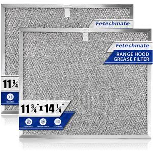 Allure Range Hood Grease Filter BPS1FA30 99010299 by Fetechmate 11-3/4" x 14-1/4" x 3/8" Aluminum Mesh Filter Fit for B-roan QS1 30" N-utone WS1 QS2 Range Hoods Replace S99010305 AP3378953-2 Pack