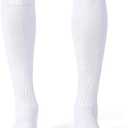 CS CELERSPORT 2 Pack Soccer Softball Baseball Socks for Youth Kids Adult Multi-Sport Compression Socks, L