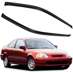 Side Window Deflectors Rain Guards Vent Window Visors for Honda Civic 1996-2000 Front