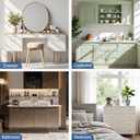 Knobonly 25 Pack Cabinet Handles 3-3/4 inch(96mm) Hole Centers, Gold Drawer Pulls, Bridge Design, Zinc Alloy
