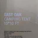 EAST OAK Pop Up Canopy Tent with Mesh Walls | Outdoor Screen House with 4/6 Sunshades | Waterproof Gazebo with Carry Bag | Portable Shelter for Camping, Patio, and Beach 10'x10' | Beige