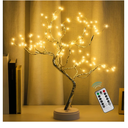 108 LED Sparkly Fairy Tree Lamp, Warm White, Remote Control, USB/Battery, 8 Modes, DIY Bonsai Decor, Festival Decoration Light