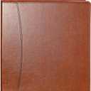 Vintage Brown Leather 3-Ring Binder  2-Inch Spine  Fits Letter-Size Paper (8.5" x 11")  Built-in Interior Pockets  File Folder Premium Business Organizer (Brown, 2 Inch)