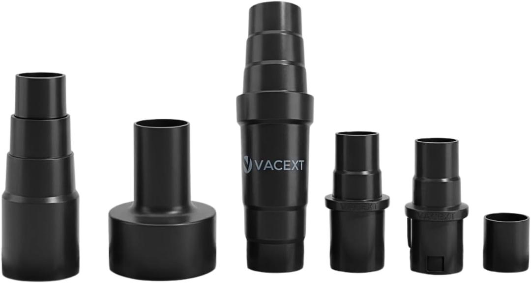Universal Vacuum Hose Adapter Kit Reducer Attachment Set Converter from 1 1/2 inch to 1 1/4 inch from 1 3/8 inch to 1 1/4 inch Dust Hose Port Adapter ; 2-1/4 Inch to 1-1/4 Inch to 1-3/8''