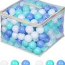 MoonxHome Ball Pit Balls for Toddlers, BPA Free Crush Proof Plastic Toy Balls for Ball Pit, Children's Pool Water Toys, Macaron Ocean Balls for Play Tent 2.15 Inch Pack of 100 200 500 800 1000