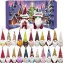 24Pcs Gnome Christmas Advent Calendar 2025, 24 Pack Christmas Gnomes Ornaments, 24 Days Countdown Surprise Gnomes Gift to Decoration for Tree (Style B)