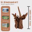 Natural Large Aquarium Driftwood for Fish Tanks & Reptile Terrariums – Safe Fish Tank Decorations, Unique Twisted Branches 2-Piece 14-18 Inch Low Tannin, Easy to Sink