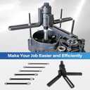 Crankcase Splitter Separator & Crank Puller Installation Tool Compatible with Motorcycle Dirt Bike for Disassembling Vertically Split 2 or 4-stroke Crankcase