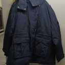 wantdo Plus Size Winter Coats for Women Parka Overcoat Warm Winter Jacket with Hood (5X, Navy)