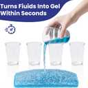 Super Absorbent Commode Pads 50 Count  Disposable Gel Pads for Bedside Commode Liners, Portable Toilets, Bedpans & Potty Chairs  Fast Absorption, No Mess, Medical Grade Protection