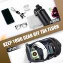 3X Stronger Magnetic Gym Bag - Water-Resistant Fitness Water Bottle Bag for Men and Women, Phone/Wallet Storage for Travel, Sport, Cycling, Workout, Christmas Gifts(Khaki)