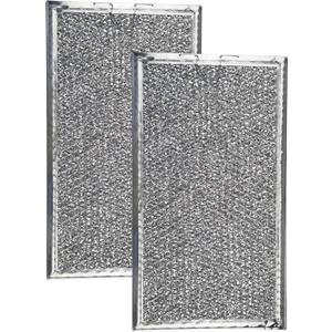 2 Pack W10535950 Aluminum Mesh Grease Microwave Oven Filters Replacement for Whirlpool Replace W10535950, PS8769987