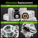 11176N New Alternator Compatible with 2006-2011 Honda Civic 1.8L L4, 80A 12V, 7-Groove Pulley, Replace# 11176, 31100RNAA01, 31100RNAA01RM, 31100RNAA012M2, AHGA67, A002TC1391, SB347