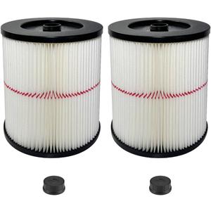 2 Pack 17816 Filter for Craftsman Shop Vac Wet/Dry 5 6 8 12 16 32 Gallon,9-17816 Red Stripe Vacuum Replacement Filters