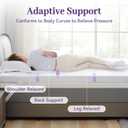 SINWEEK 3 Inch Gel Memory Foam Mattress Topper Full XL Size, Ventilated High Density Pad for Back Pain, Bed Topper with Removable Soft Cover, CertiPUR-US Certified