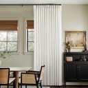 Pinch Pleated Linen Curtains 94 Inches Long for Living Room 2 Panel Set Cream Ivory Light Filtering Pinch Pleat Hooks Rings Back Tab Neutral Boho Farmhouse 94 Inch Curtain Drapes for Bedroom Window