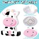 Aoriher Cow Piata with Blindfold and Bat, Farm Animal Theme Birthday Party Supplies Cow Piata for Birthday Party Favors Decor, 16 x 12 x 3.2 Inch