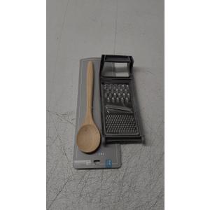 Set of 2: Grater + Wooden Mixing Spoon