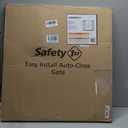 Safety 1st Easy Install Baby Gate for Doorways, Auto-Close Pressure-Mounted Magnetic Latch, Indoor Dog Gates, No Drilling, Fits 29"-38", Grey