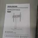 Perlegear Universal Swivel TV Stand Base for 3270 inch TVs, Height Adjustable Table Top TV Stand Mount with Tilt, Tempered Glass Base, Holds up to 88 lbs