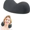 Small Cervical Neck Pillow,Dual-Ball Neck Cervical Pain Pressure Relief Pillow,Soft Premium Memory Foam Contour Support Pillows,Neck Shoulder Relaxer - Breathable Smooth Washable Pillowcase (Black)