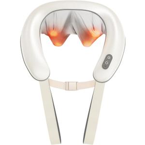 Bear Shiatsu Neck and Back Massager with Heat: Cordless Deep Tissue Neck Shoulder Massager for Pain Relief Portable 4D for Home Office & Car Use - Gifts for Women, Men, Mom, Dad