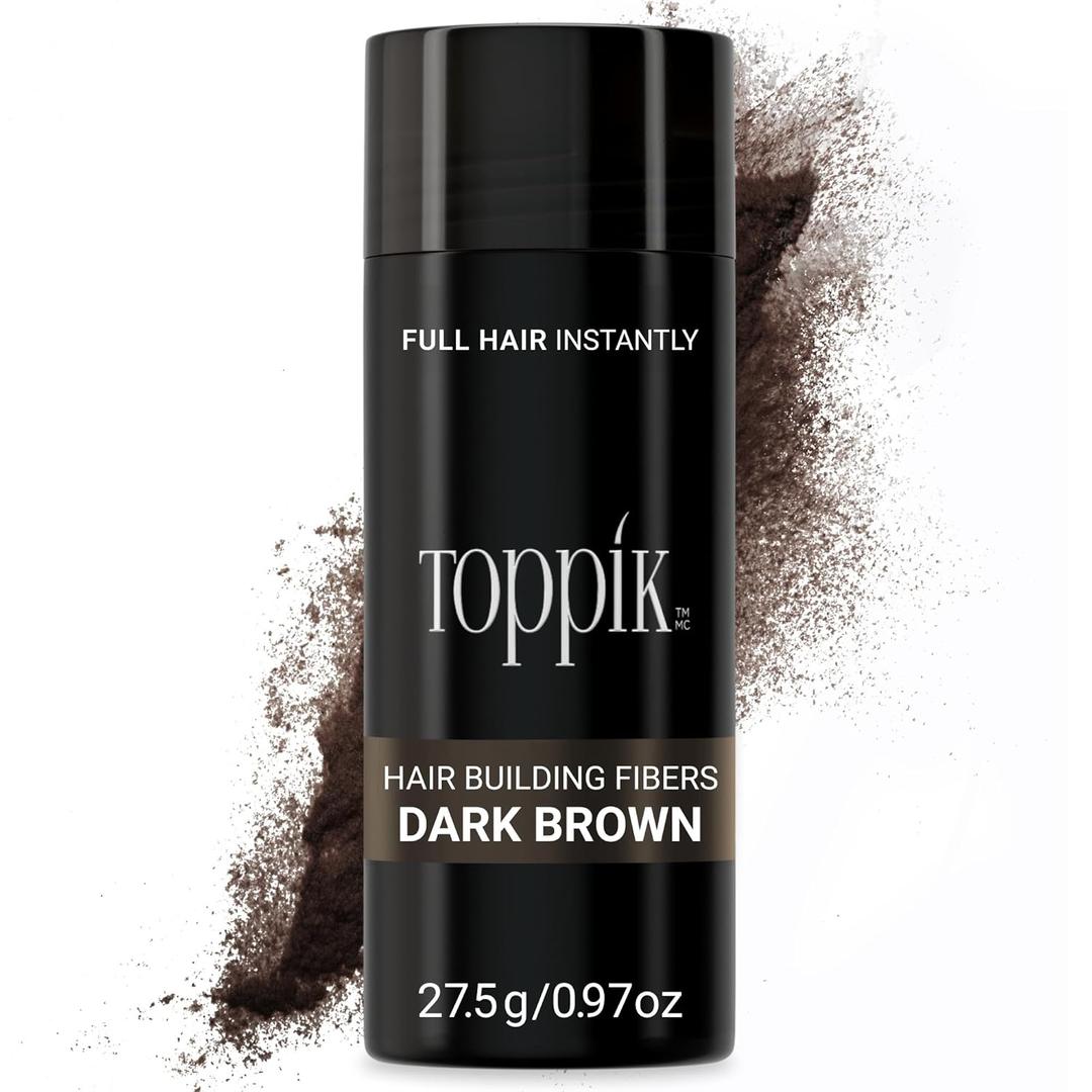 Toppik Hair Building Fibers, Fill In Fine or Thinning Hair Instantly Thicker, Fuller Looking Hair 9 Shades, 4 size options