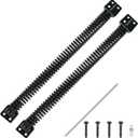 13 Inch Self Closing Gate Spring, Adjustable Tension Gate Closer for Wooden & Vinyl Fence, Steel, Black (2 Pack)