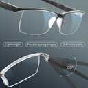 Gaoye 1.5 Executive Style Reading Glasses Men - Durable Readers with Blue Light Filtering- Comfortable Fit with TR90 Frames