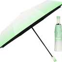 Yoobure Travel Umbrella Portable Compact Umbrellas, Pocket Mini for Purse, Umbrellas for UV Sun & Rain Small for Backpack, Umbrella with Case Folding for Kids Women (Mint Green)