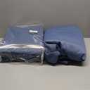 RYB HOME 4-in-1 Dust Filtering Soundproof Blackout Insulating Privacy Window Curtains for Nursery Bedroom Living Room Rivider Sound Absorption Sheet, Stone Blue, W52 x L95 inch, 2 Panels