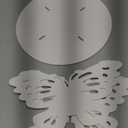 AOCEAN 12 Inch Butterfly Cake Stand, White Butterfly PVC Cake Holder for Birthday Wedding Party, Round Cake Stand for Dessert Table