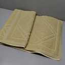 SlipToGrip Plaid Indoor Outdoor Door Mat, 42" x 35", Light Beige, 2 Pack