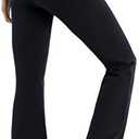 BUBBLELIME 29"/31"/33"/35"/37" 3 Styles Women's High Waist Bootcut Yoga Pants Basic/Side Pockets Tummy Control Workout Flared, Black, Large