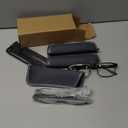 3 Pack Bifocal Reading Glasses for Men Metal Full Frame Bi-focal Readers Clear Top Far/Near Dual-use Eyeglasses,Black/Brown/Gun metal, +3.50