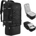 CLUCI Travel Backpack 30L, Waterproof Laptop Backpack Fits 17.3 Inch Laptop, Carry On Backpack with shoe compartment, Durable Expandable Go Bag, Large Hiking Backpack for Men WomenBlack