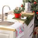 Christmas Kitchen Towels Set of 2 Xmas Tree Snowman Dish Towels 18 x 26 Inches Drying Dishcloth Winter Holiday Christmas Tree Decorations Bathroom Farmhouse Home Decoration