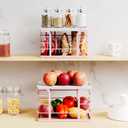 2 Pack Trash Bag Holder with Bamboo Top,Stackable Storage Bathroom Organizer Kitchen Laundry Pantry Organizers for Countertop Organization,Pink