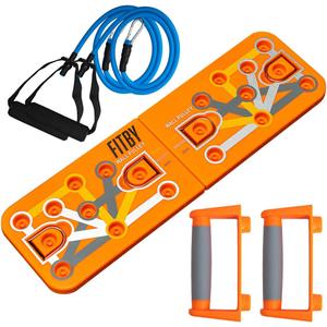Foldable Push Up Board for Men and Women- Multifunctional Workout Equipment - Foldable Push Up Bar- Fitness Gym Equipment- Portable Board for Home Exercise and Workout - Push Up Board by Fitby