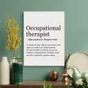 LEXSIVO Occupational Therapist Definition Print Canvas Wall Art Home Office Decor Modern Minimalist Painting 12x15 Canvas Poster Framed Ready to Hang Therapy Gift