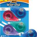 BIC Wite-Out Brand EZ Correct Correction Tape, 19.8 Feet, 4-Count Pack of White Correction Tape, Fast, Clean and Easy to Use Tear-Resistant Tape Office or School Supplies