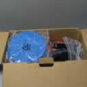 AVID POWER Dual Action Car Buffer Polisher, 6 Inch Orbital Polisher for Car Detailing with 6 Variable Speeds, Detachable Handle & 3 Polishing Pads (5-light Red)