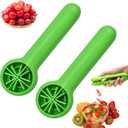 2PC 2026 New Grape Cutter Tool, Fruit Slicer Cuts Grapes, Cherry Tomatoes & Strawberries into 4 Pieces, Handheld Quarter Fruit Cutter Kitchen Gadget for Salad & Snack, BPA-Free