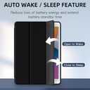 Mastten Compatible with iPad 9th/8th/7th Generation Case, for iPad 10.2 Inch Case with Pencil Holder, TPU Smart Stand Back Cover 2021/2020/2019, Auto Wake/Sleep, Black